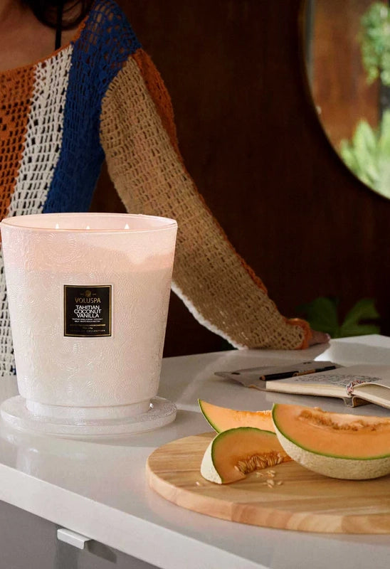 Tahitian Coconut 5 Wick Hearth Candle