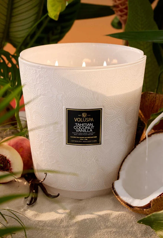 Tahitian Coconut 5 Wick Hearth Candle