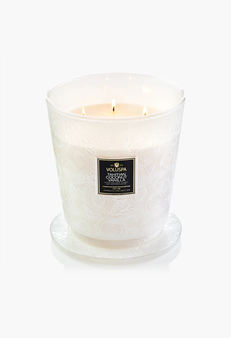 Tahitian Coconut 5 Wick Hearth Candle