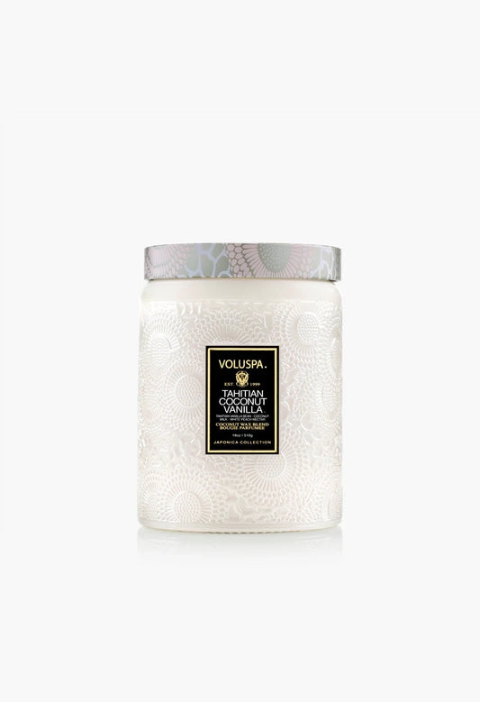 Tahitian Coconut 18 oz Large Jar Candle