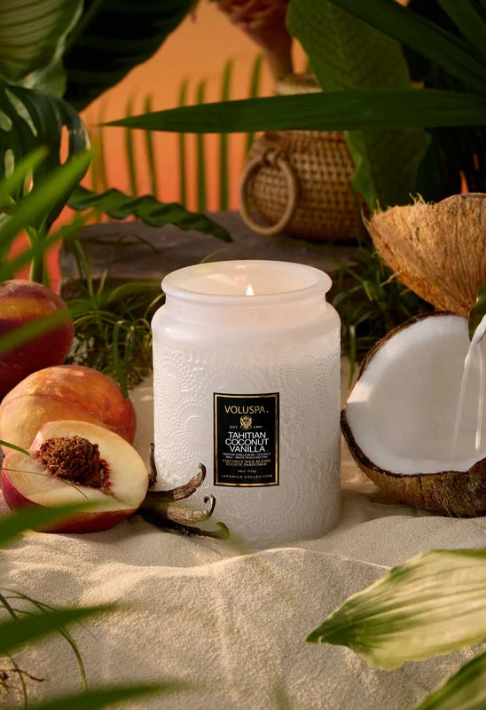 Tahitian Coconut 18 oz Large Jar Candle