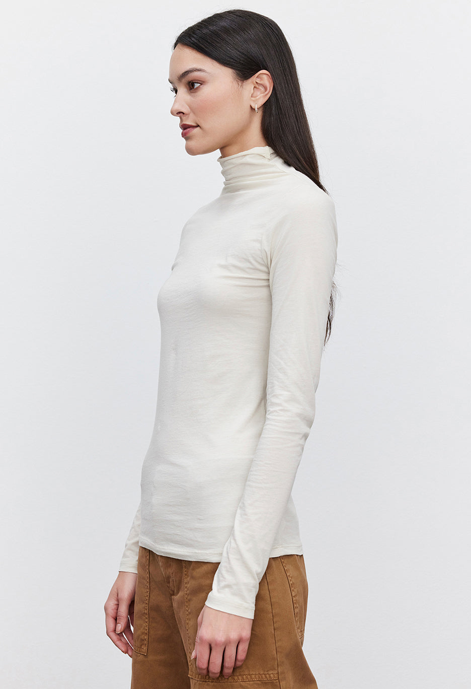 Talisia Gauzy Whisper Classic Mock Neck