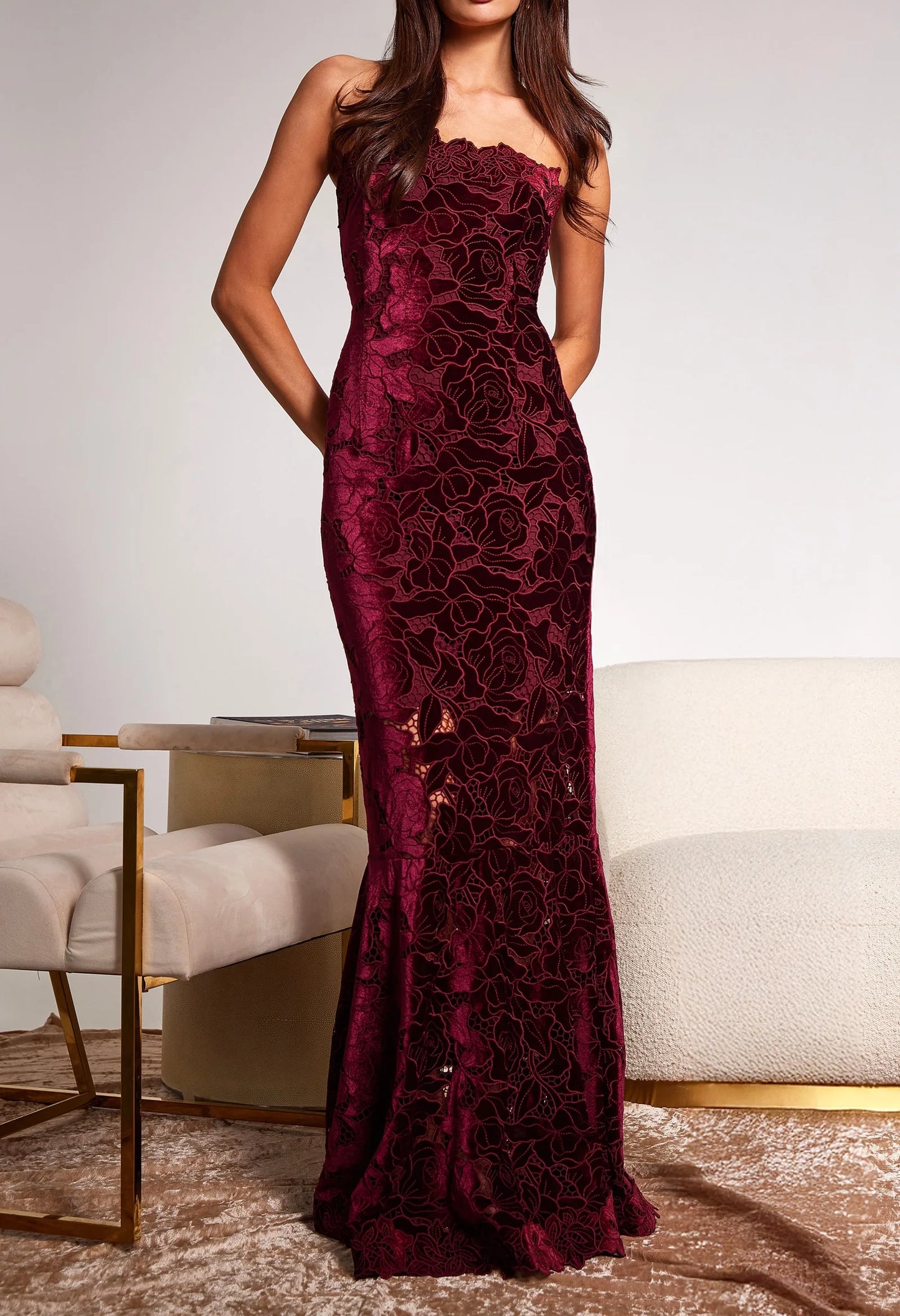 Tamara Velvet Lace Dress