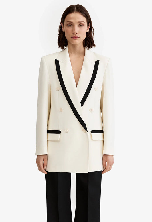Taped Db Peaked Lapel Blazer