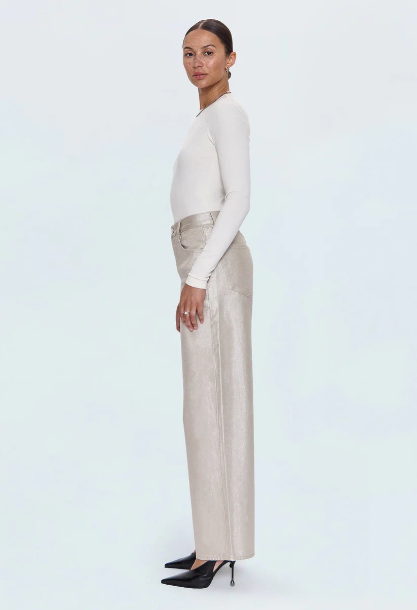 Tate High Rise Bowed Wide Leg