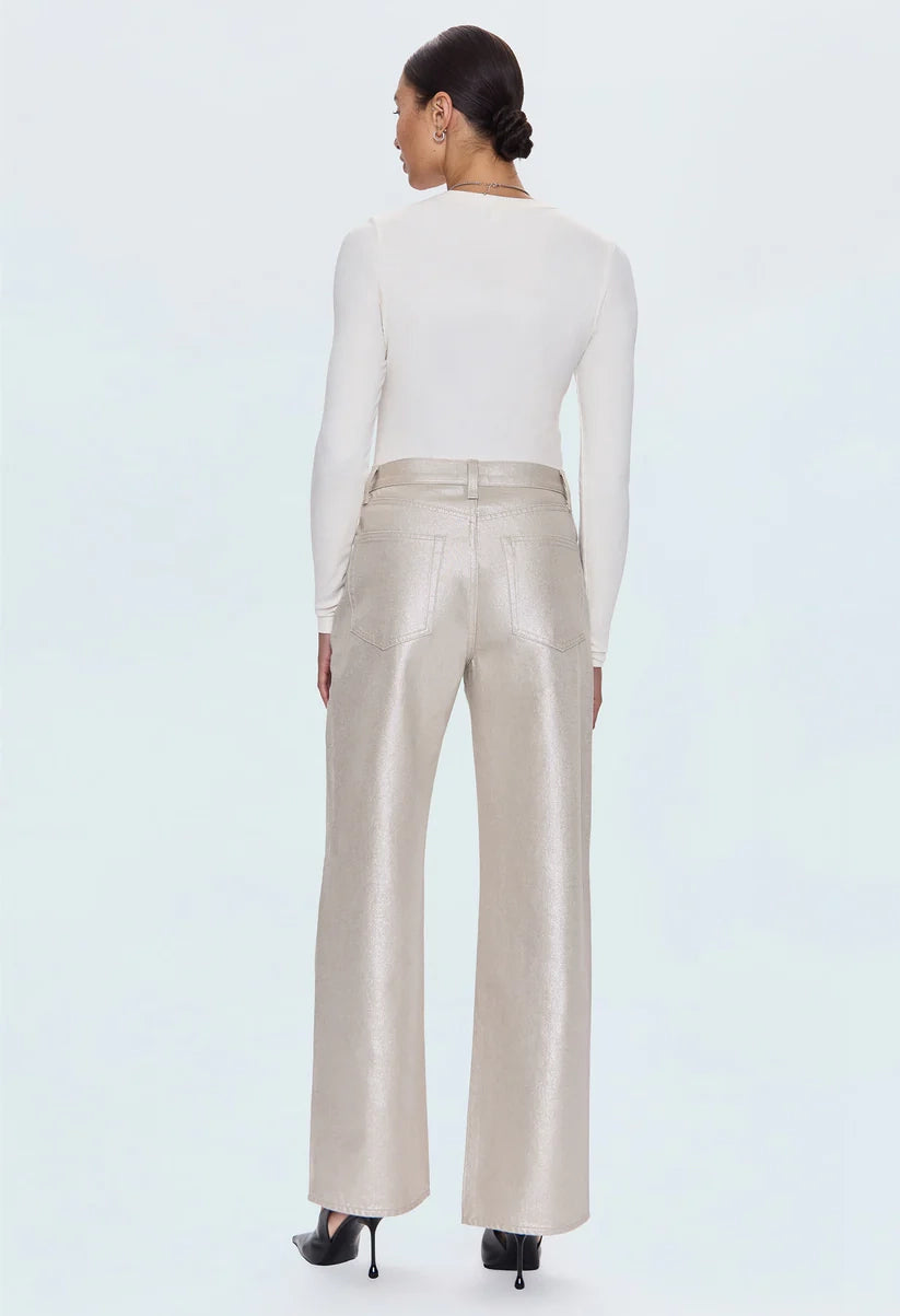 Tate High Rise Bowed Wide Leg