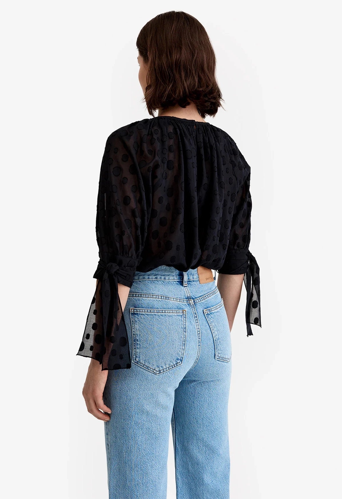 Tie Sleeve Blouse