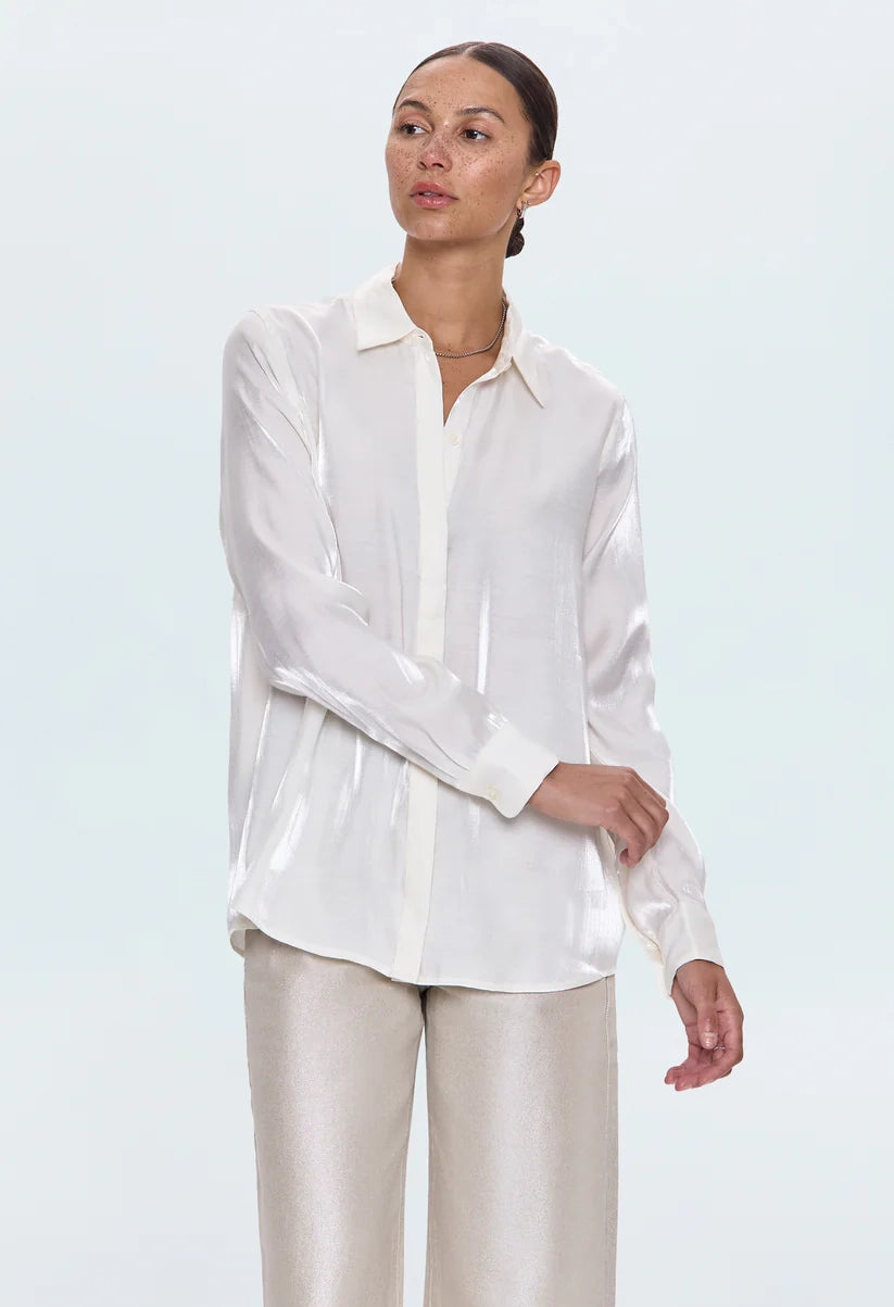 Tilda Long Sleeve Button Up Top