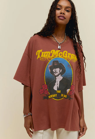 Tim Mcgraw The Cowboy In Me Oversize Tee