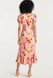 Tossed Floral Walker Dress