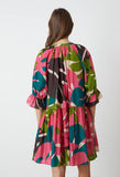 Tracy Printed Silk Cotton Voile Dress