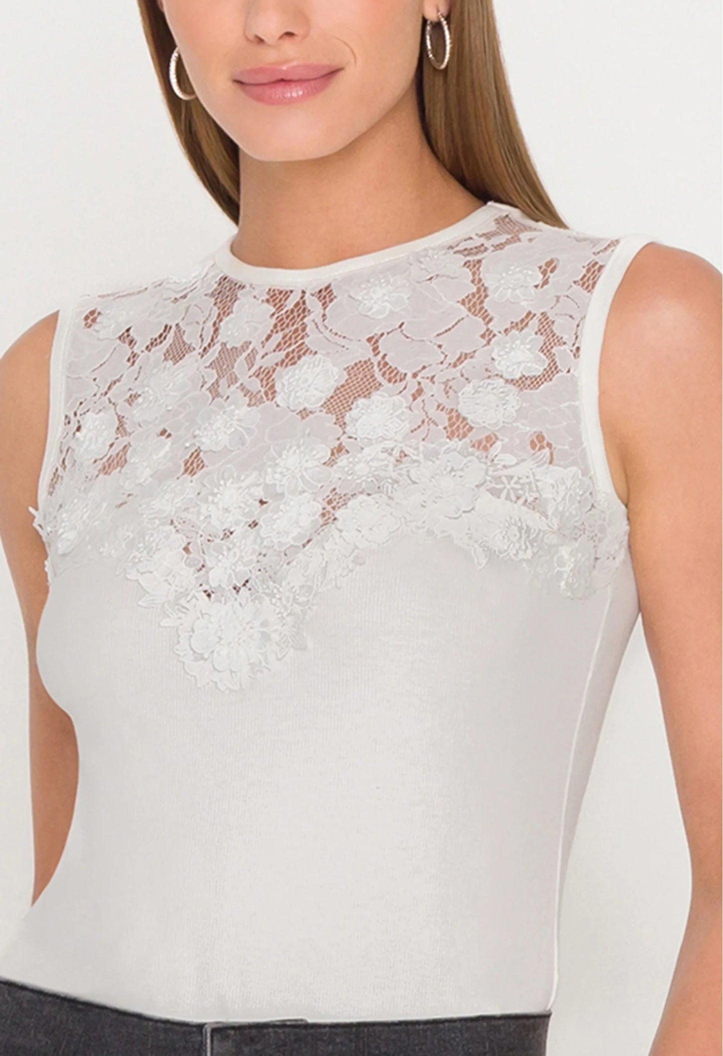 Trina 3D Lace Combo Top