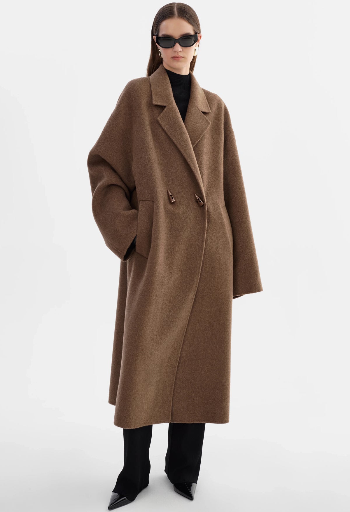 Twila Wool Scarf Coat