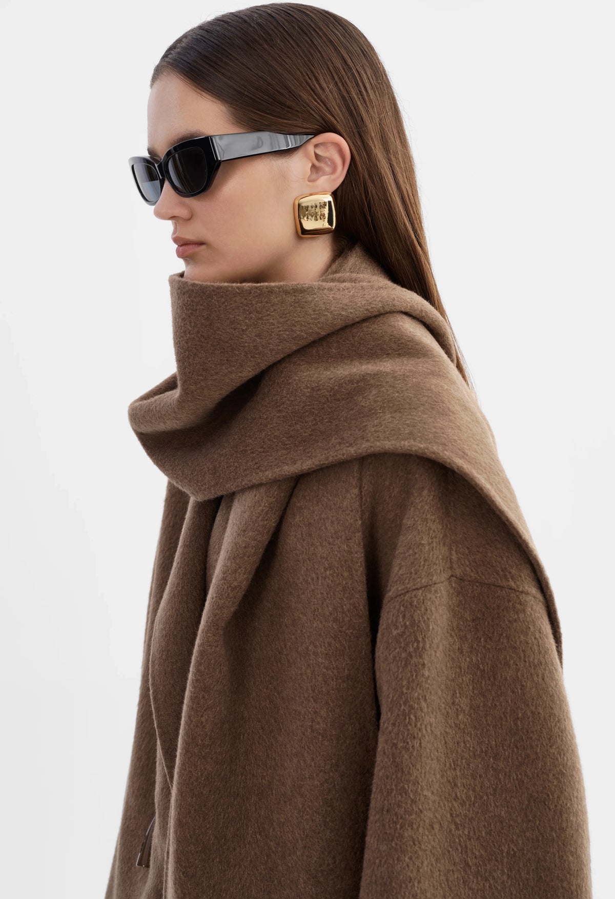 Twila Wool Scarf Coat