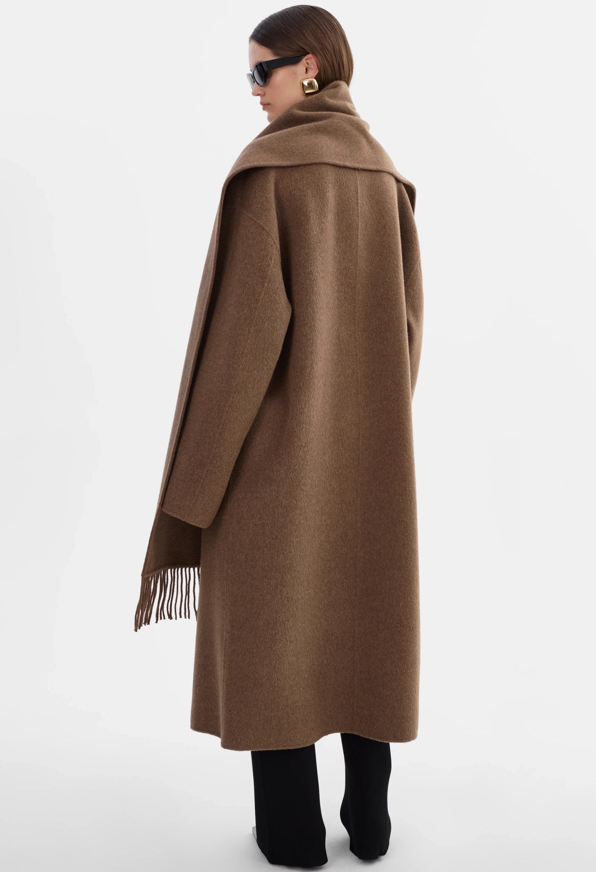 Twila Wool Scarf Coat