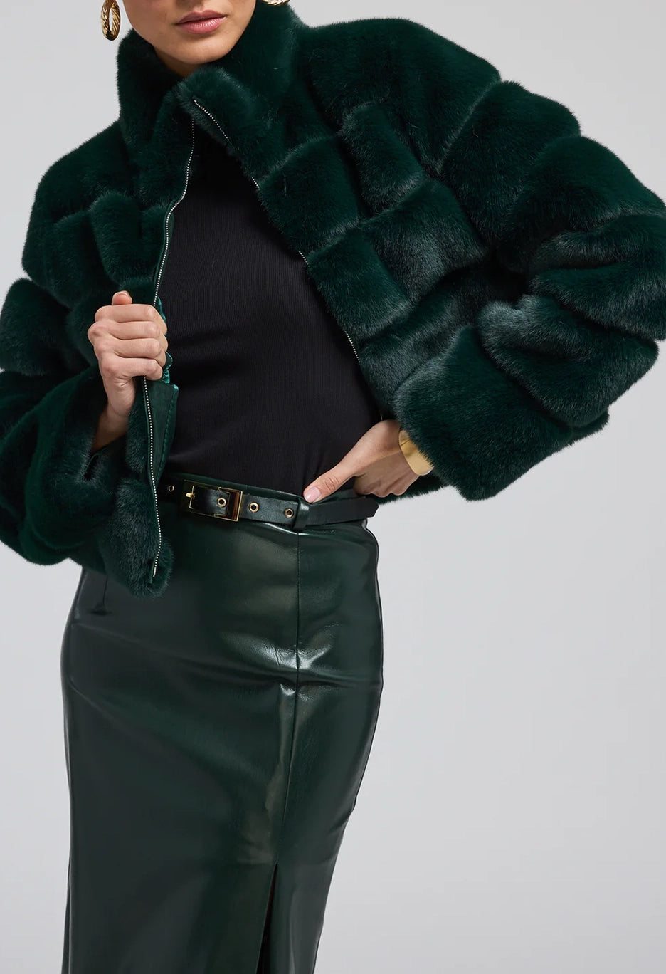 Tala Faux Fur Bomber