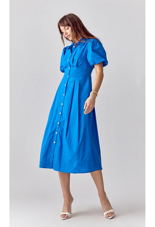 Tasha Poplin Midi Dress