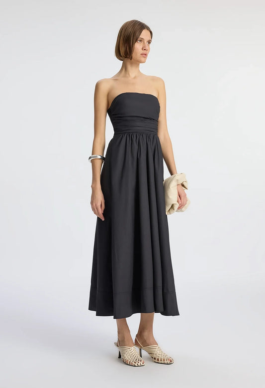 Tate Strapless Midi Dress