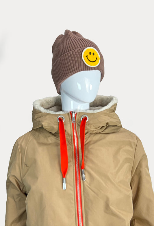 Smilie Beanie Brown