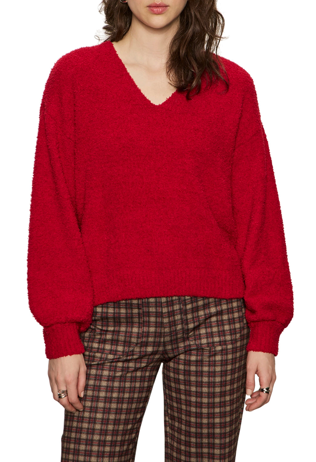 Teddy V-Neck Sweater