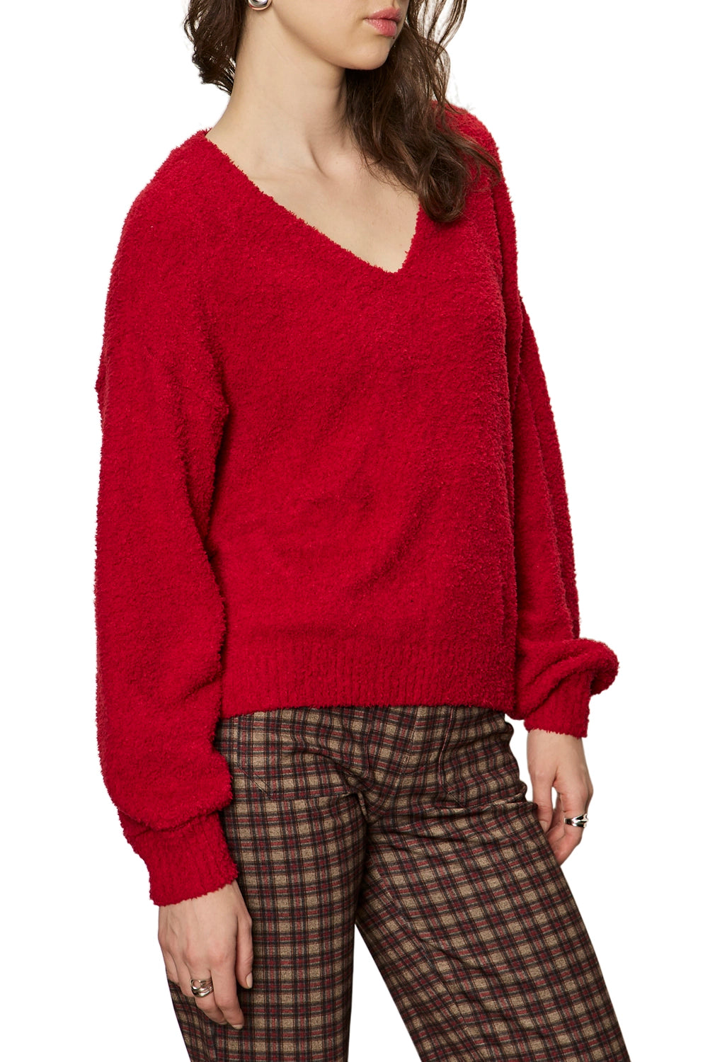 Teddy V-Neck Sweater