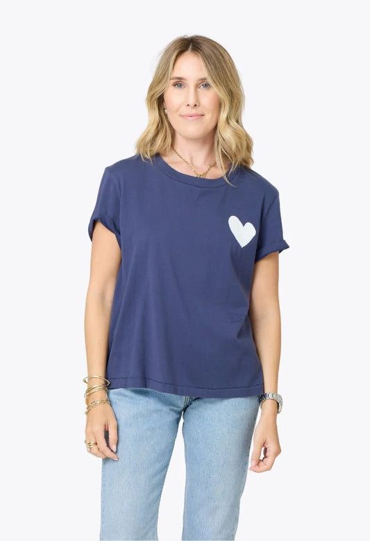 Suke Tee Contrast Imperfect Heart
