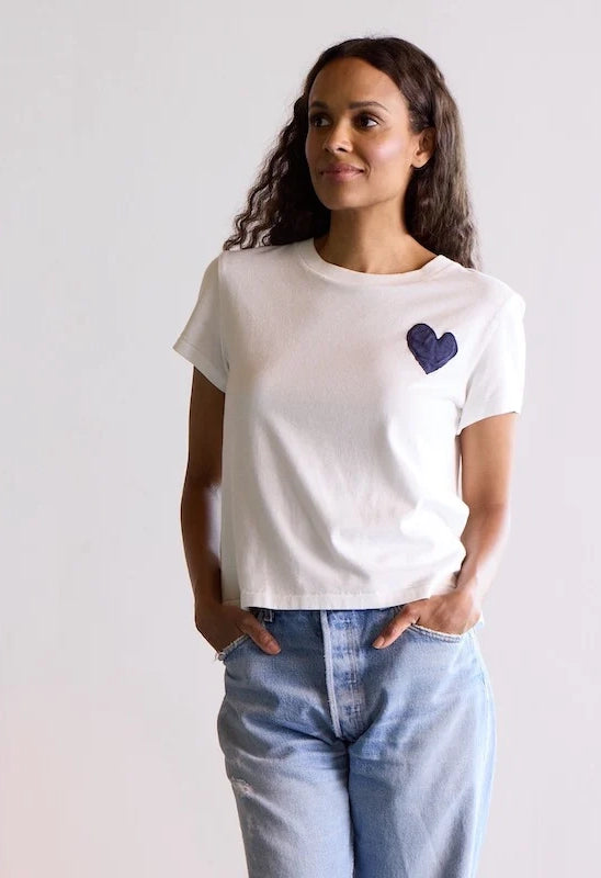 Suke Tee Contrast Imperfect Heart