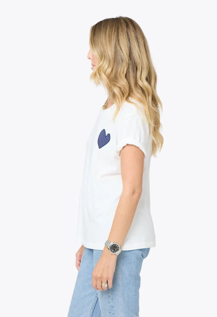 Suke Tee Contrast Imperfect Heart