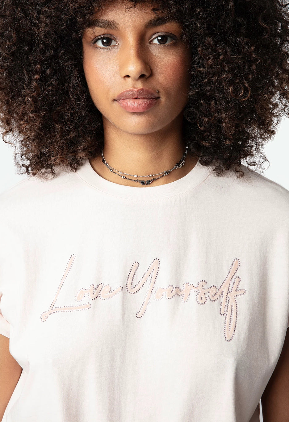 Tommer Love Yourself Diamanté T-shirt