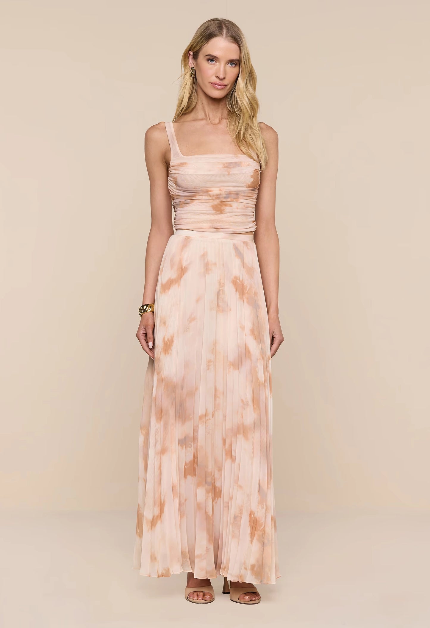 Torin Pleated Maxi Skirt