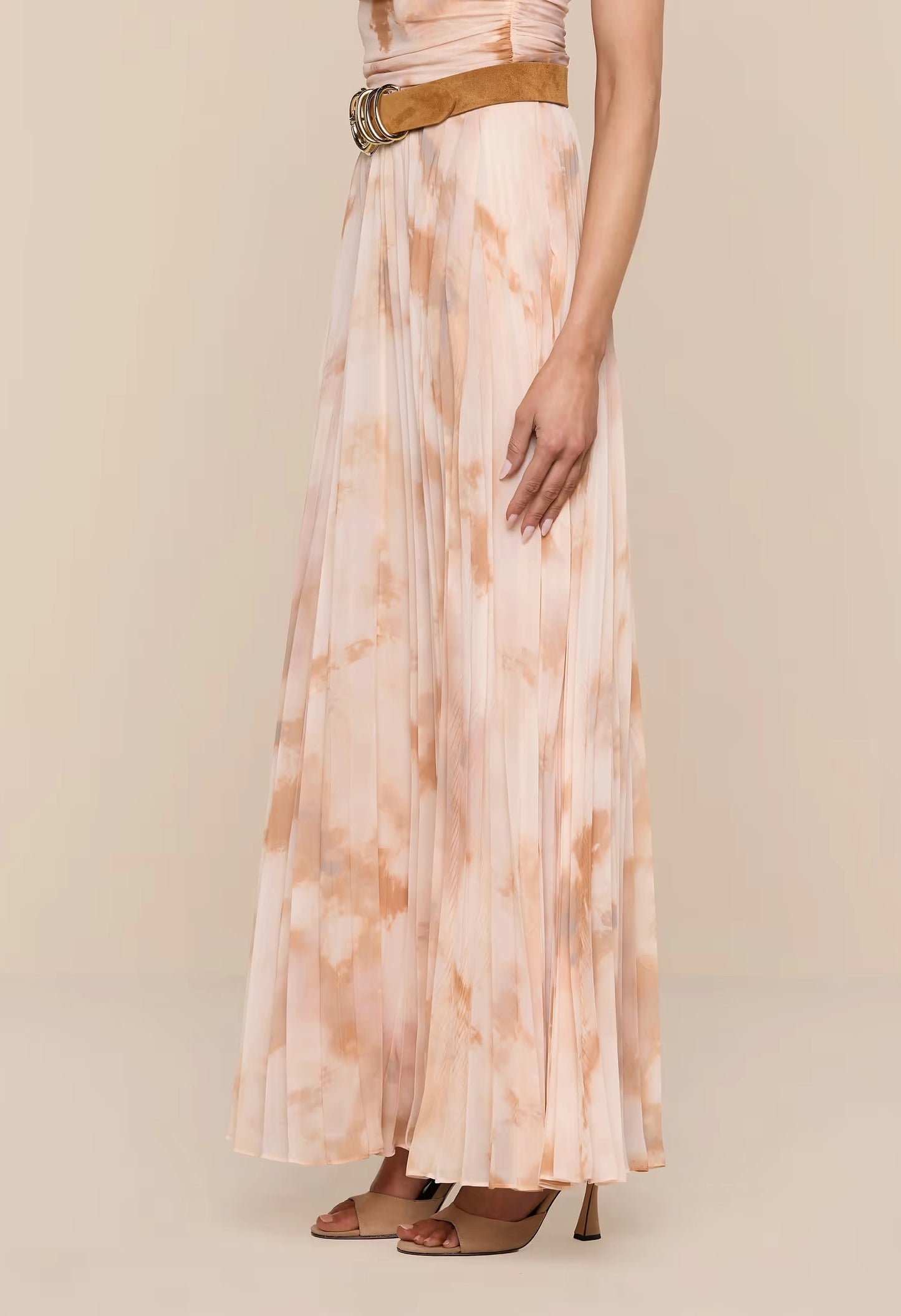 Torin Pleated Maxi Skirt