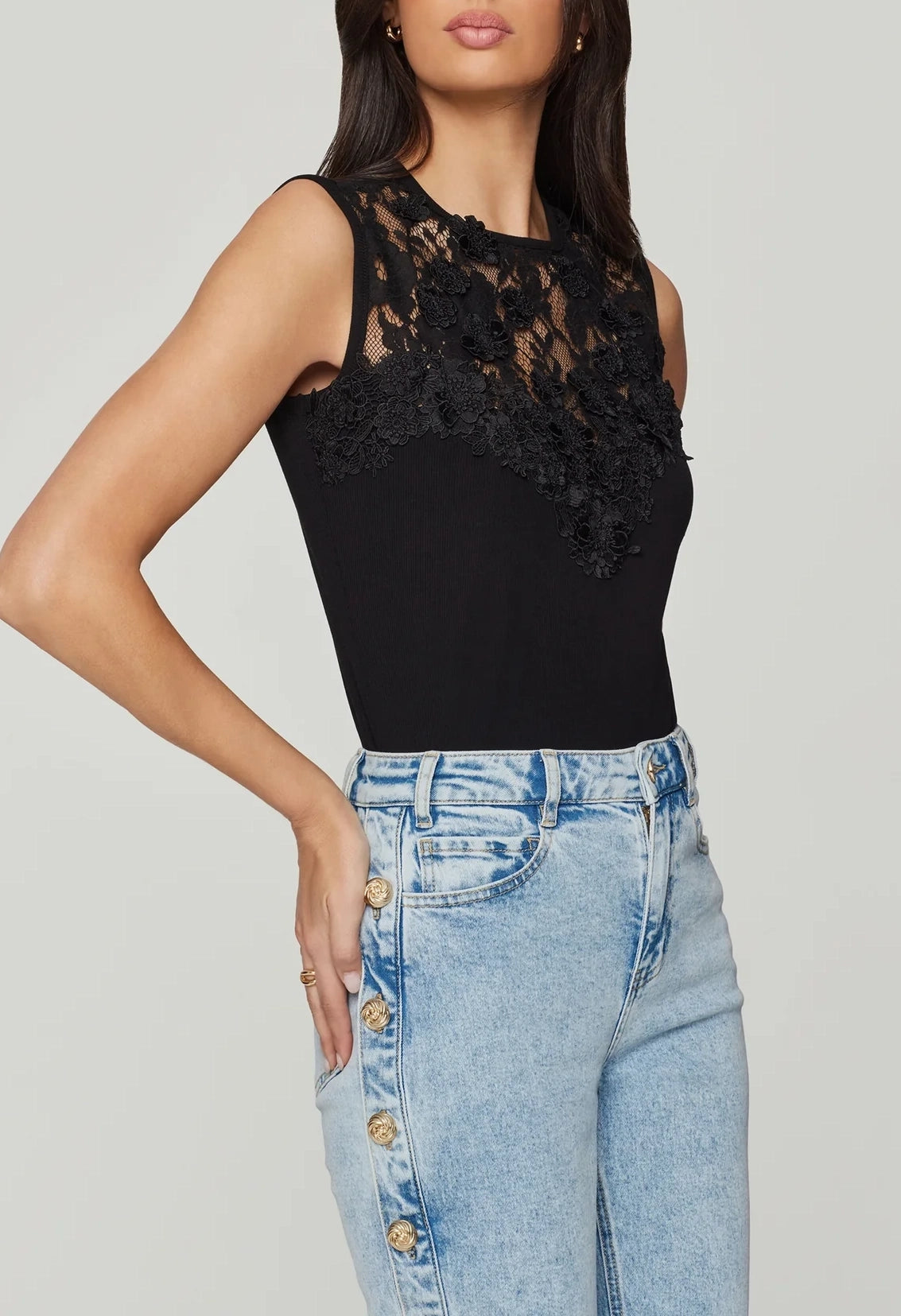 Trina 3D Lace Combo Top