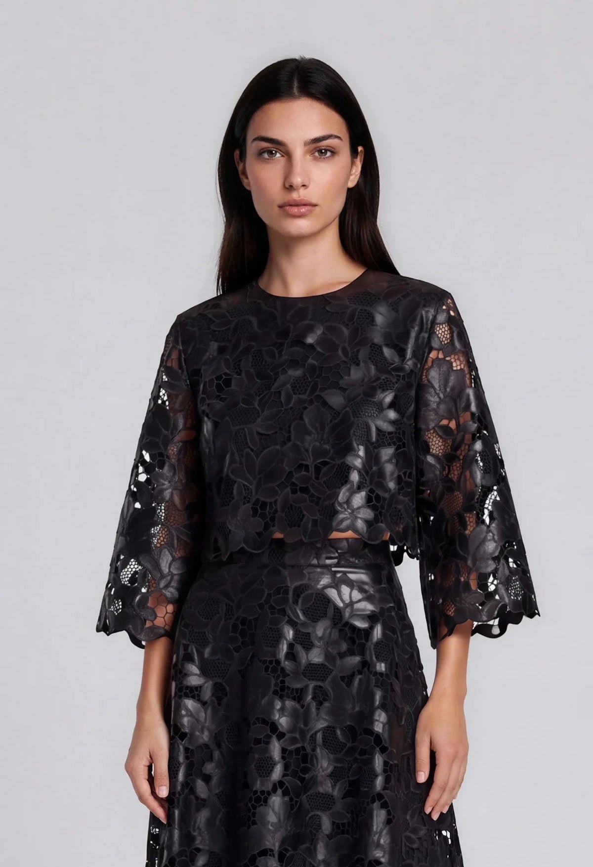Twilight Embroidered Bell Sleeve Top