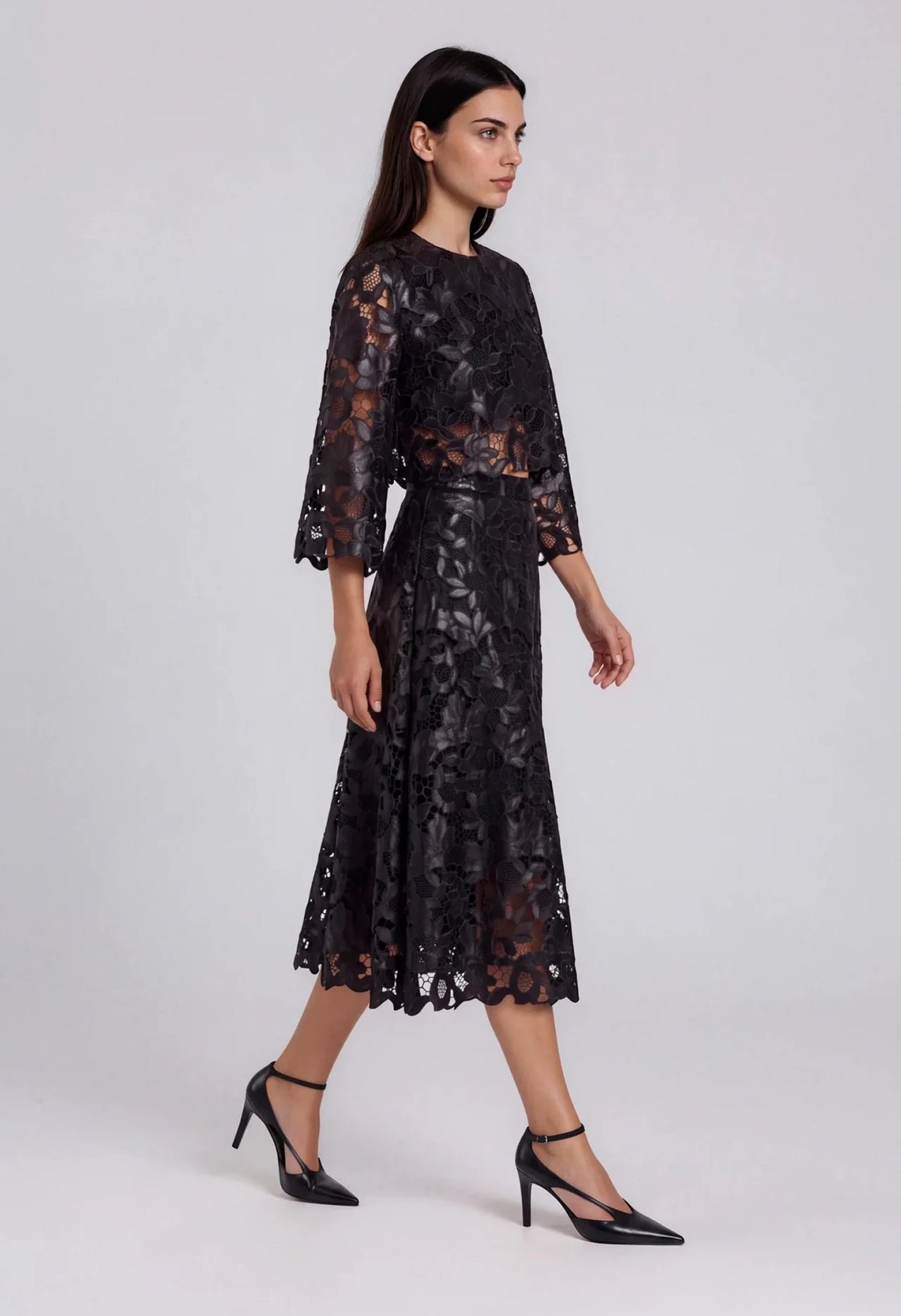 Twilight Embroidered Bell Sleeve Top