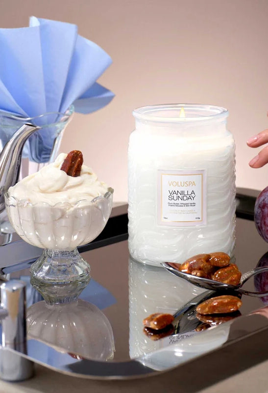 Vanilla Sunday 18 oz Large Jar Candle