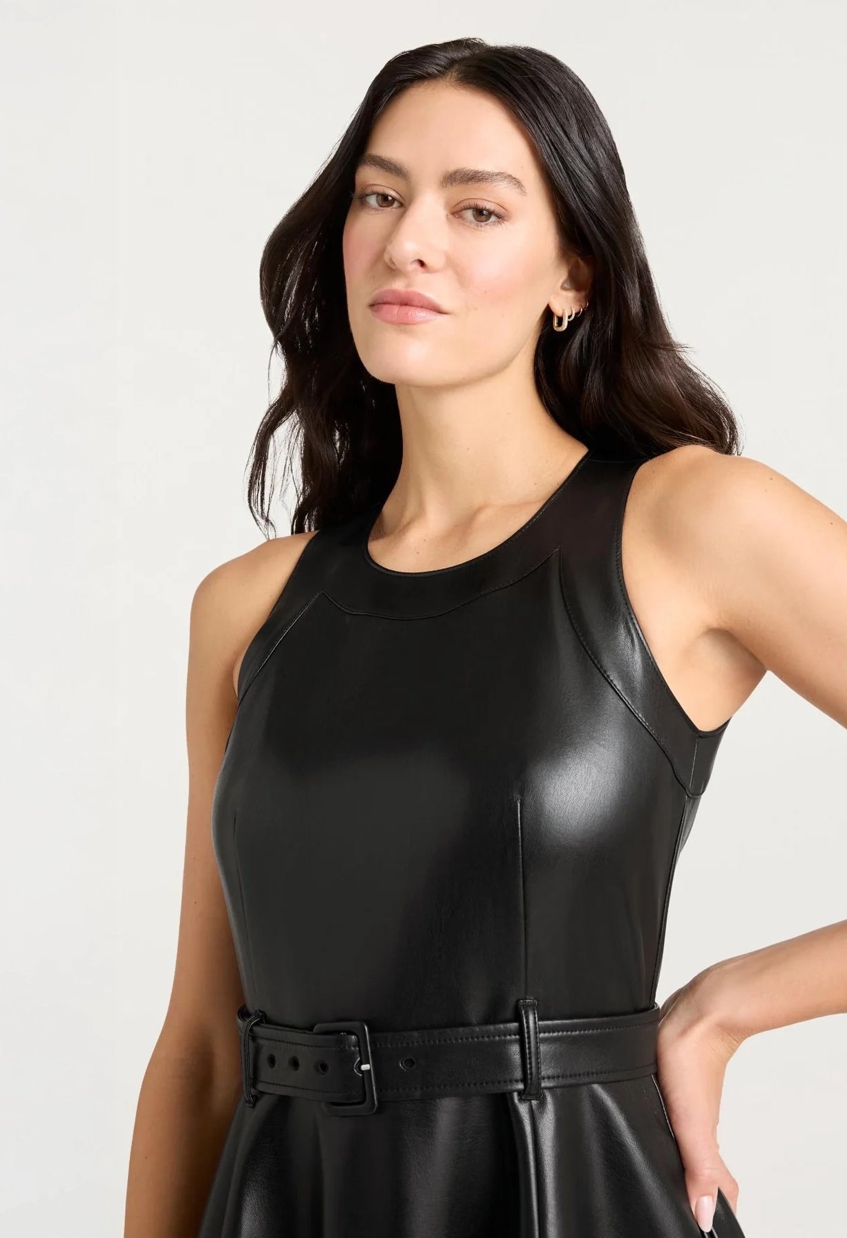 Vegan Leather Zelda Dress