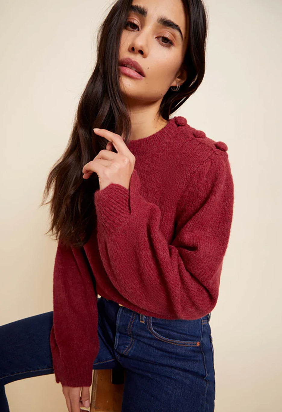 Vivi Sweater with Split Cuff