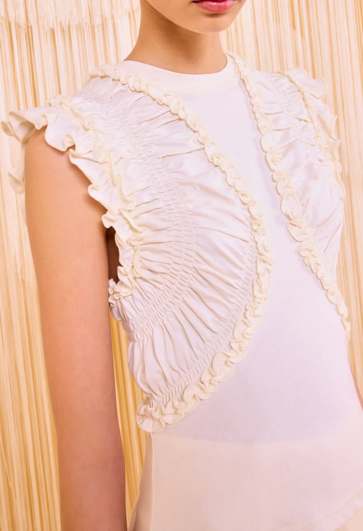 Val Sleeveless Ruffled Top