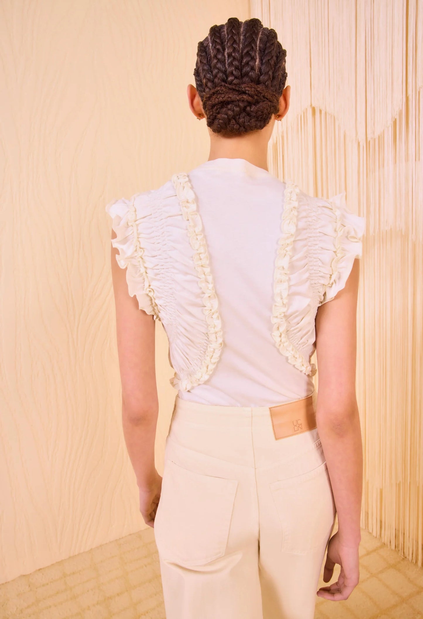 Val Sleeveless Ruffled Top