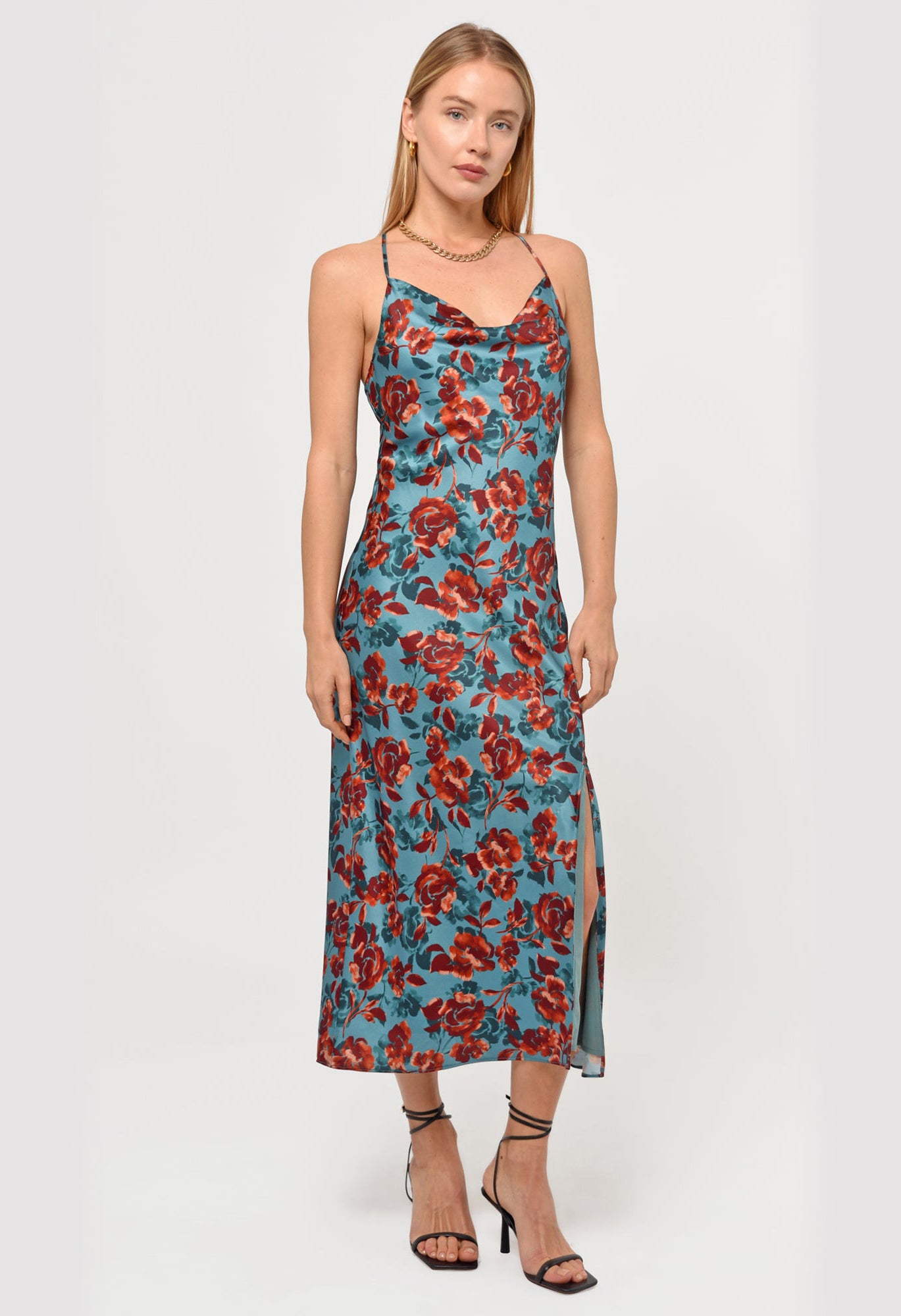 Valencia Eco Satin Slip Dress