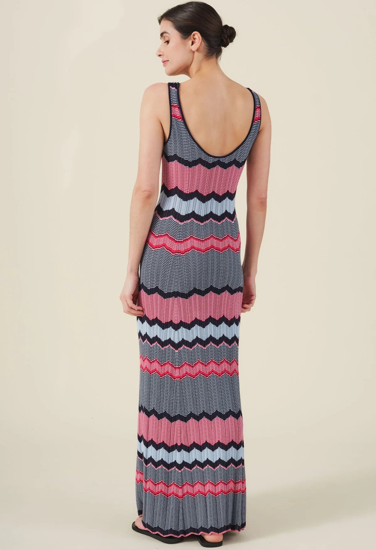 Valentina Zigzag Stripe Dress