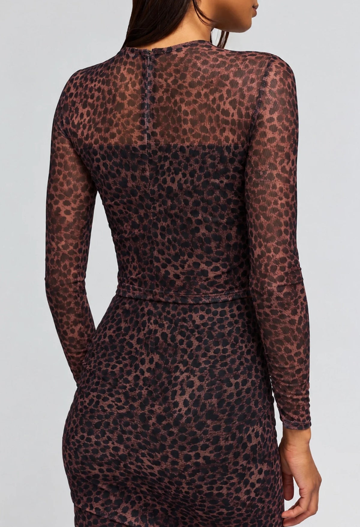 Vivi Leopard Mesh Top