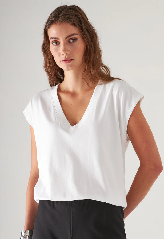 Short Sleeve Iconic V-Neck Dolman Tee