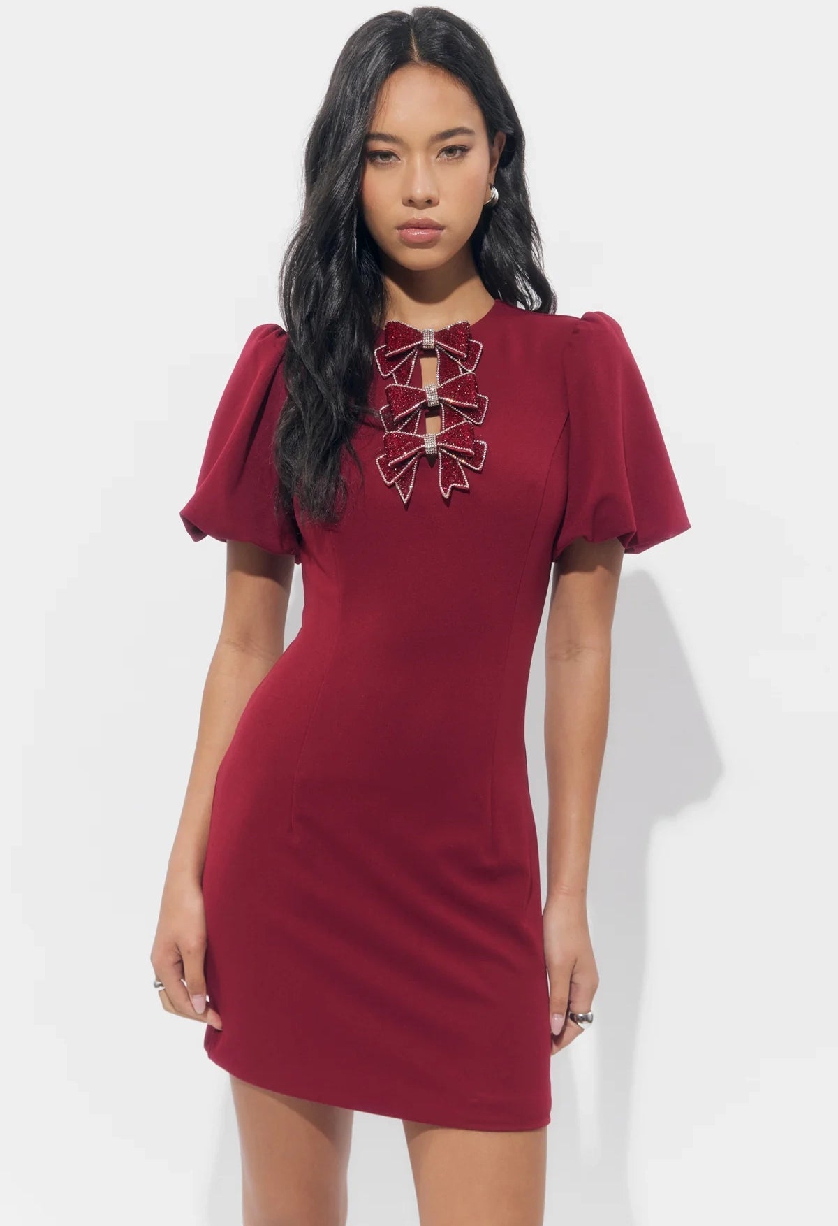 Wren Rhinestone Mini Dress