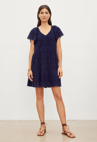 Wynette Embroidered Cotton Dress
