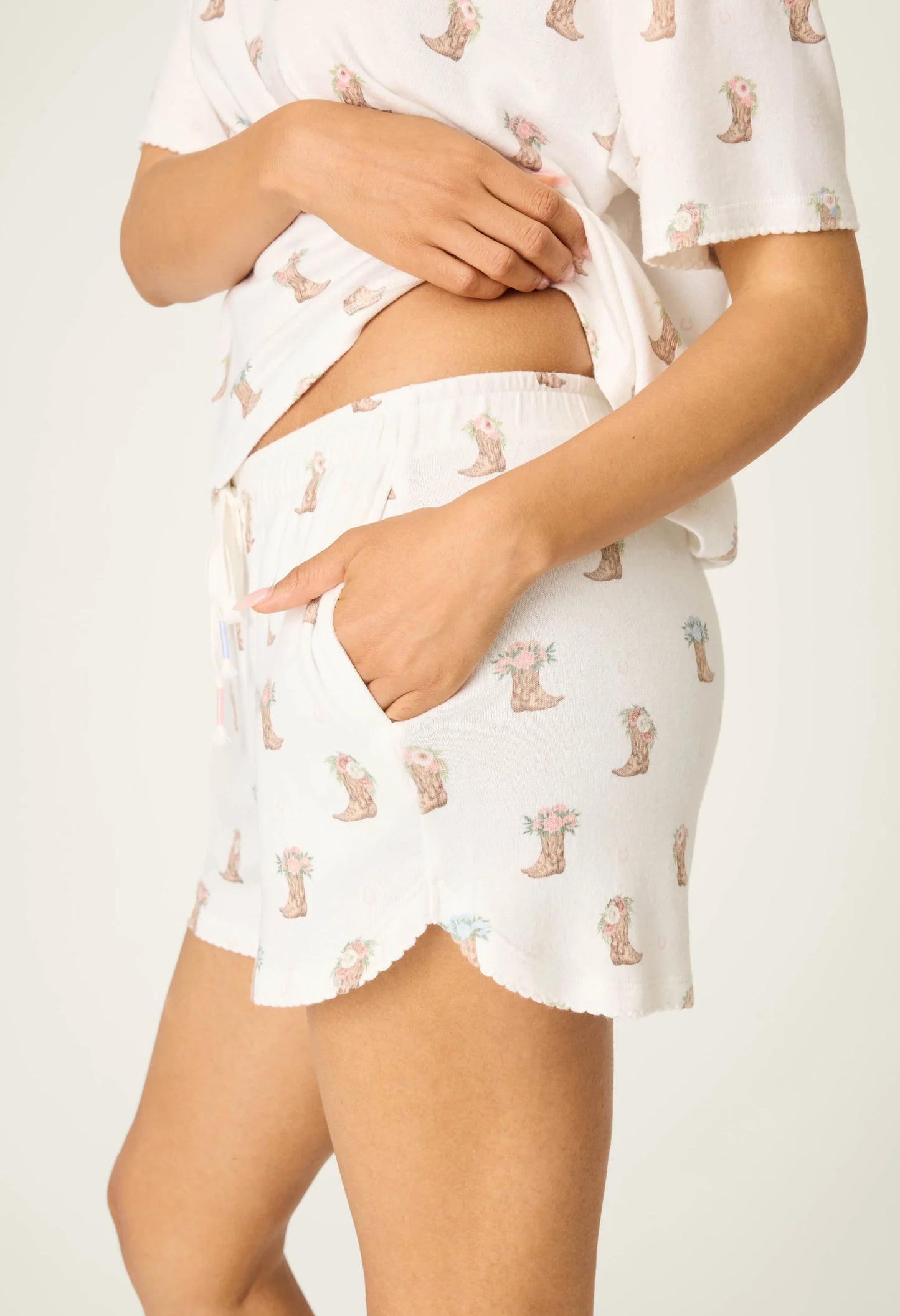 Western Blooms Short Set