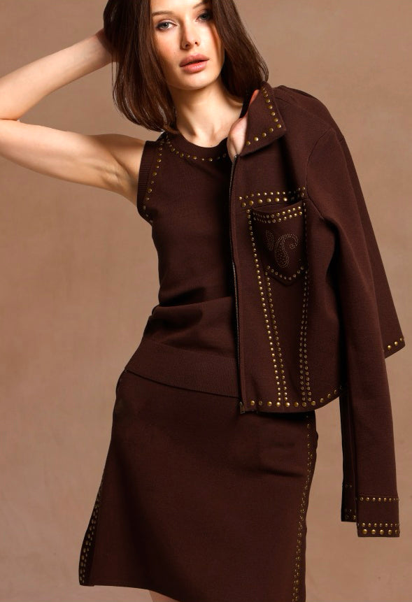 Western Collared Zip Jacket