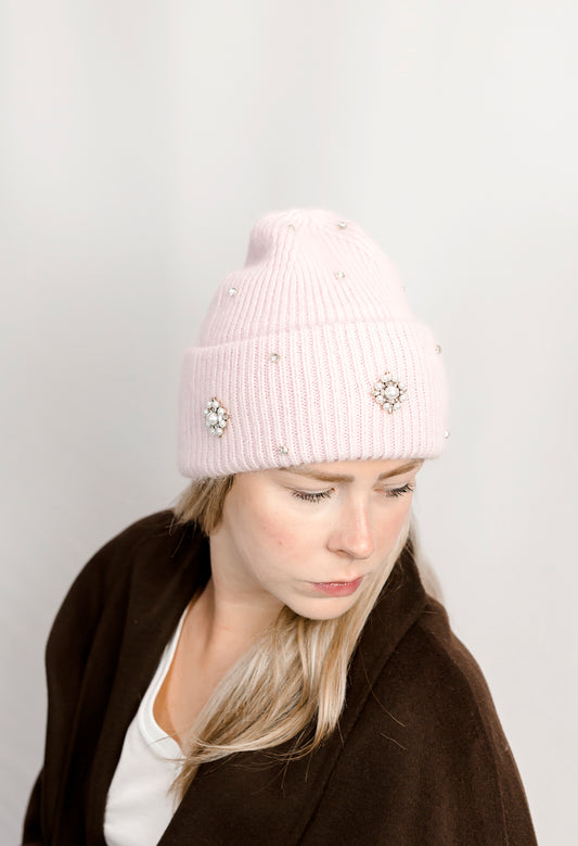 Embellished Toque - Pink