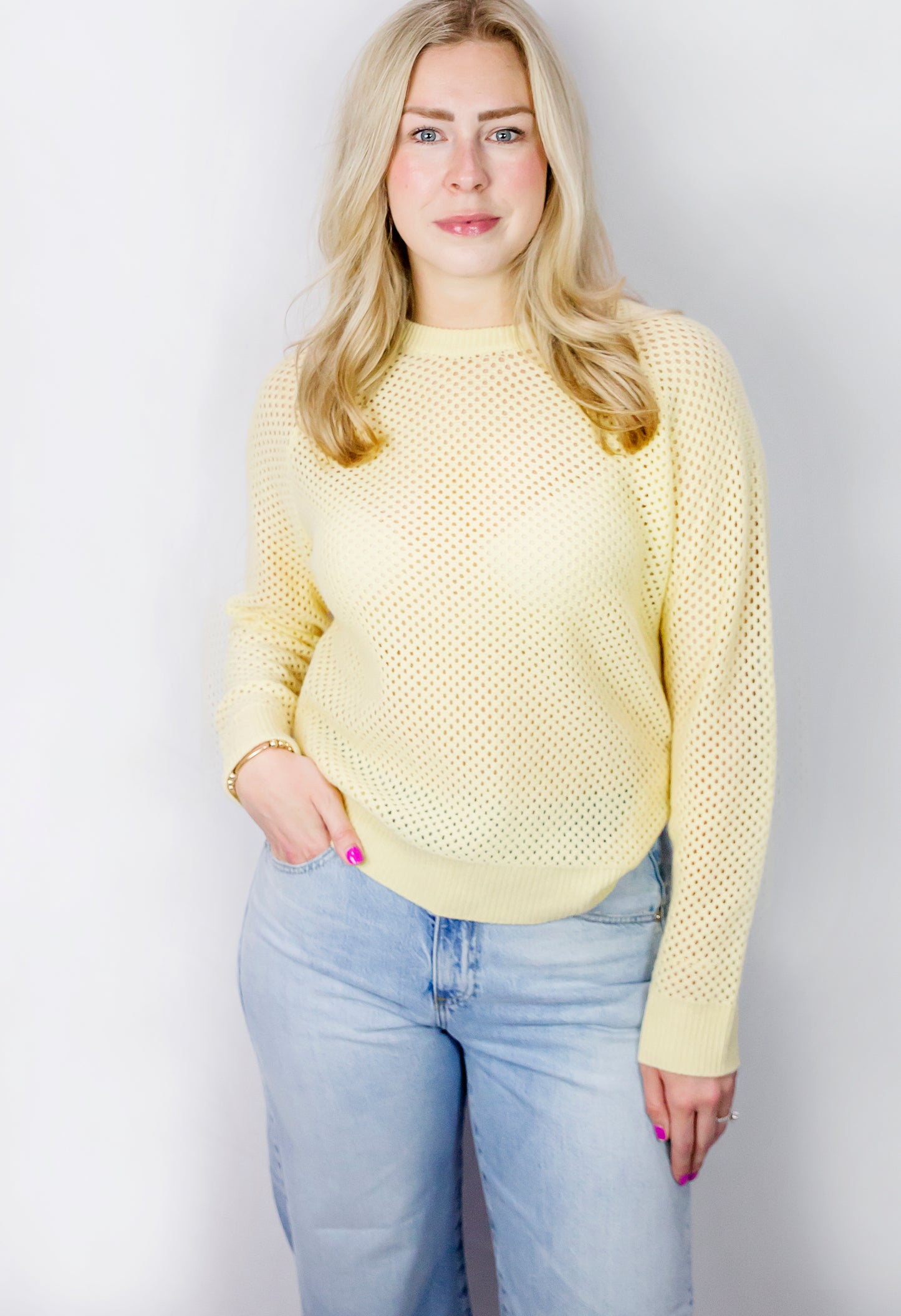 Mesh Cashmere Sweater