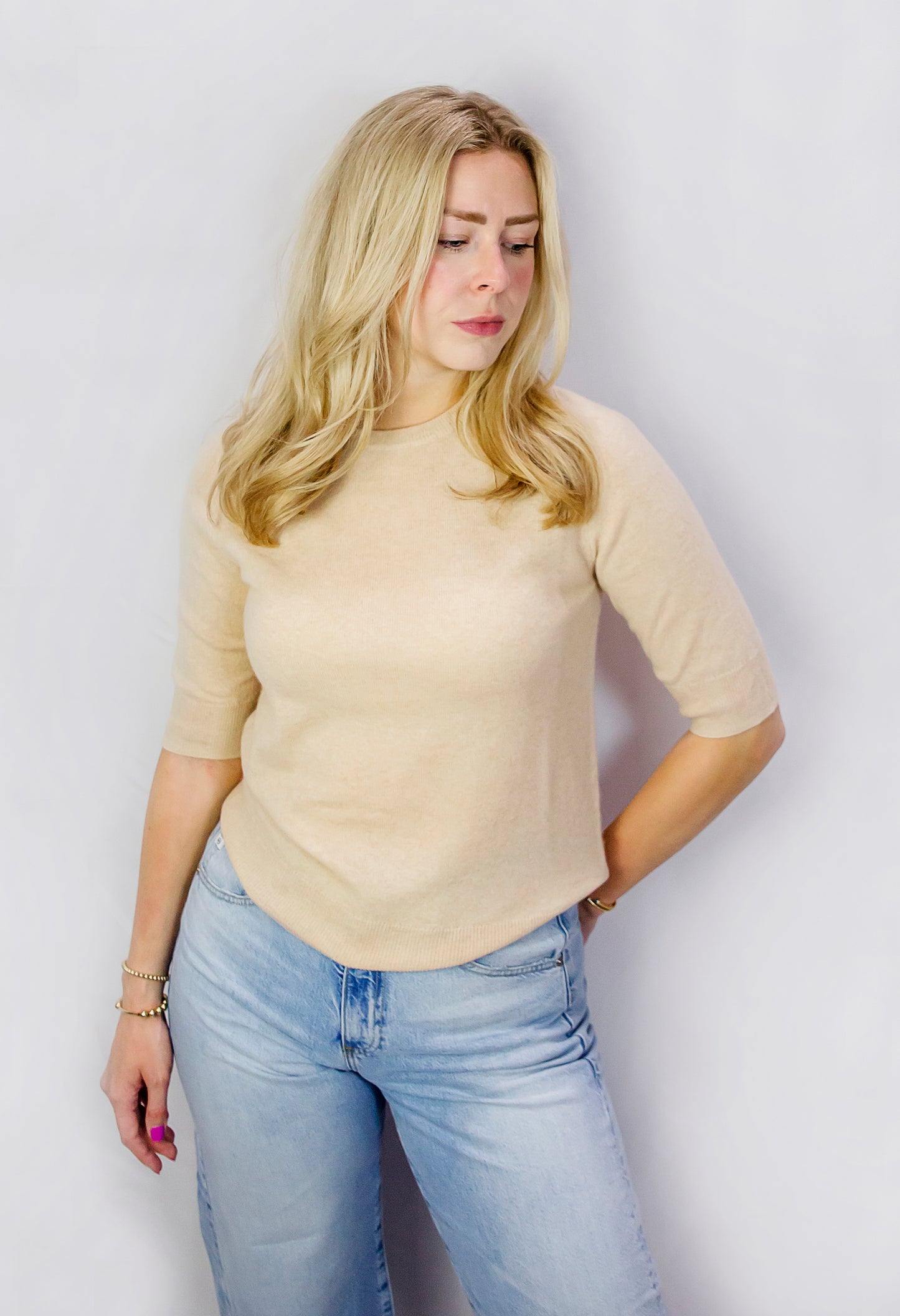 Crewneck Cashmere Tee